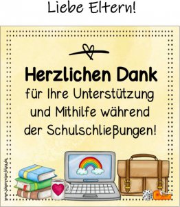 Danke an die Eltern